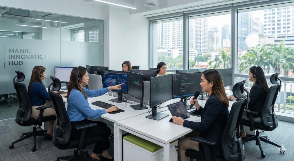 Outsourced Workers in Philippines using AI